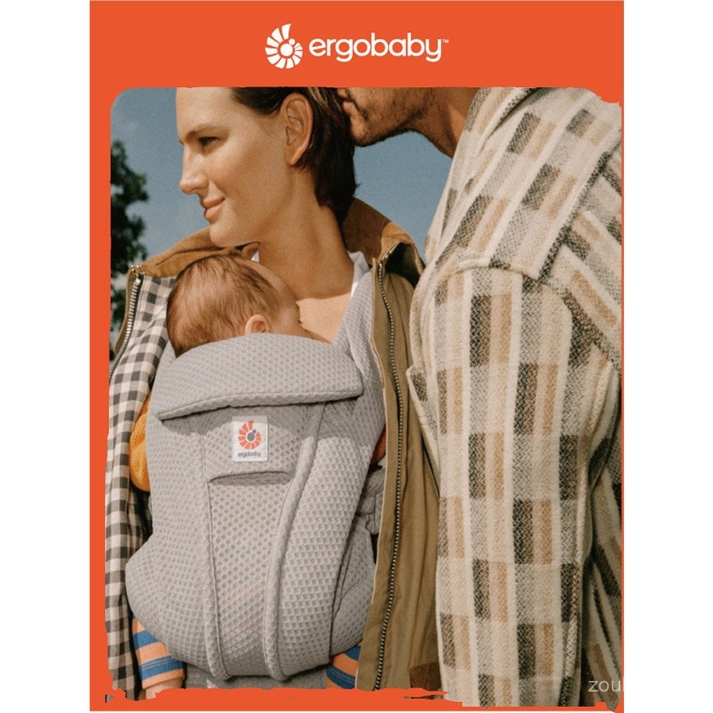 กระเป๋าอุ้มเด็ก Ergobaby Omni Breeze แบบนั่งสะโพก Deluxe สำหรับทุกช่วง 360 องศา ระบายอากาศได้สบายสำหรับสุนัขสองตัว