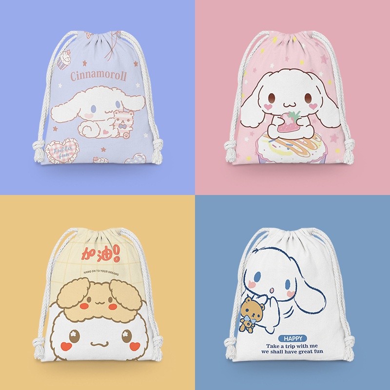 B919กระเป๋าสำหรับผู้หญิง กระเป๋าหูรูด กระเป๋าผ้า สไตล์เกาหลี แฟชั่นมา น่ารัก drawstring pocket