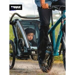รถเข็นเด็กแบบปรับเอนได้ Thule Sport Cross Lite สำหรับพ่อแม่และลูก ดูดซับแรงกระแทกกลางแจ้ง