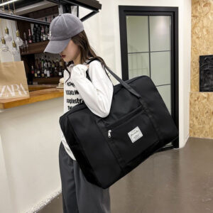 พร้อมส่ง กระเป๋าเดินทางใบใหญ่ พกพาสะดวก กระเป๋าใส่เสื้อผ้าสไตล์ผ้าหนา จุของได้เยอะ พับเก็บได้ กันน้ำ กระเป๋าเดินทางใบใหญ