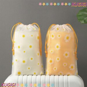 Kugigi กระเป๋าหูรูด ถุงเก็บรองเท้ากันฝุ่นกันน้า กระเป๋าแขวนที่ทนทานเสื้อผ้าโปร่งใส Classified กระเป๋าเดินทาง Sorting แพคเกจ TravelBussity Trip