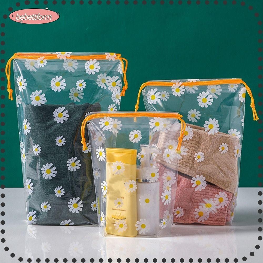 เบบี๋ จูบ กระเป๋าหูรูดการ์ตูนเดซี่ใสถุงเก็บรองเท้าเสื้อผ้ากันน้าทนทาน จาแงะความชื้นเดินทางกระเป๋ารองเท้าเดินทางท่าทริป