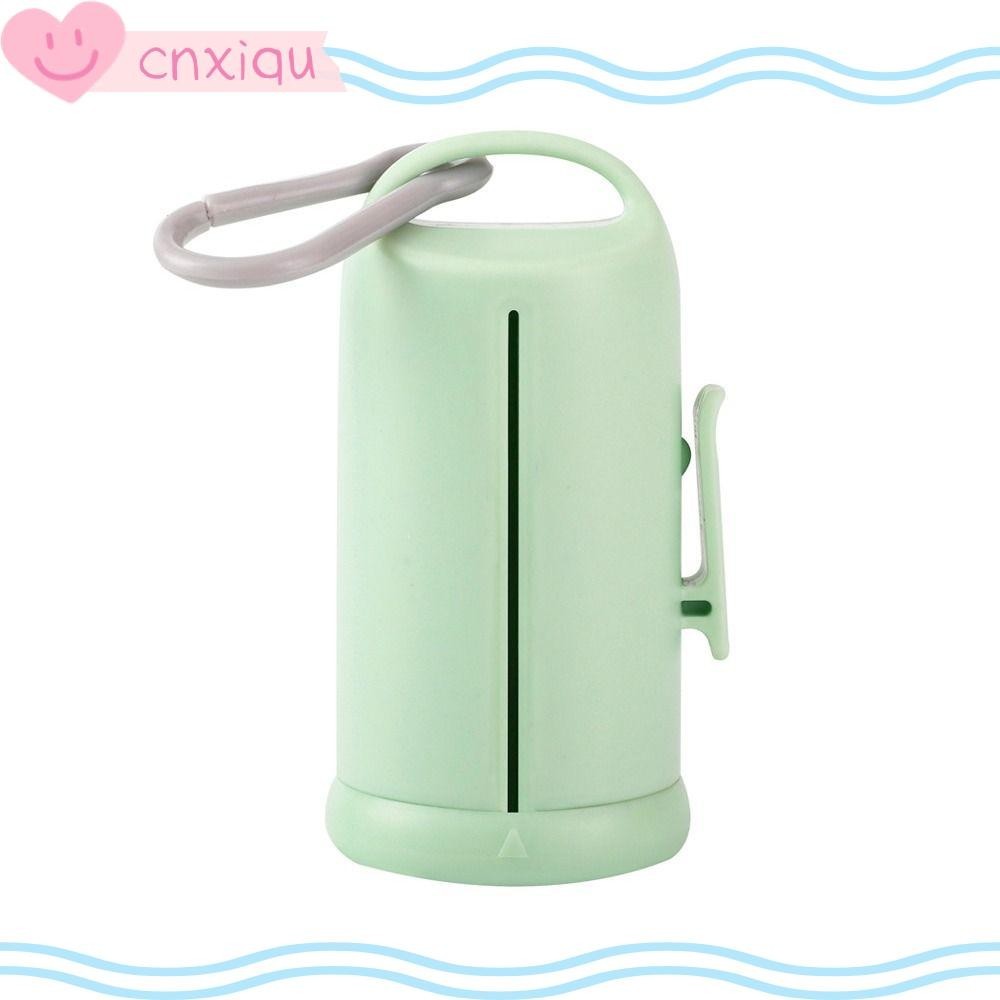 CNXIQU เครื่องจ่ายถุงเซ่อสุนัขหน้าต่างที่มองเห็นได้พร้อมตะขอผู้ถือถุงขยะลูกสุนัขทนทานแขวนคลิปแบบพกพา PP PE สัตว์เลี้ยงถุงขยะกระเป๋าเดินทาง