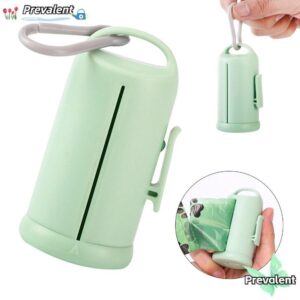 PREVA ที่ใส่ถุงขยะลูกสุนัข แขวนหน้าต่างที่มองเห็นได้คลิป เครื่องจ่ายถุงเซ่อสุนัข ทนทานแบบพกพาพร้อมตะขอ PPPE แมวสุนัขทาความสะอาดกลางแจ้งแมวสุนัข