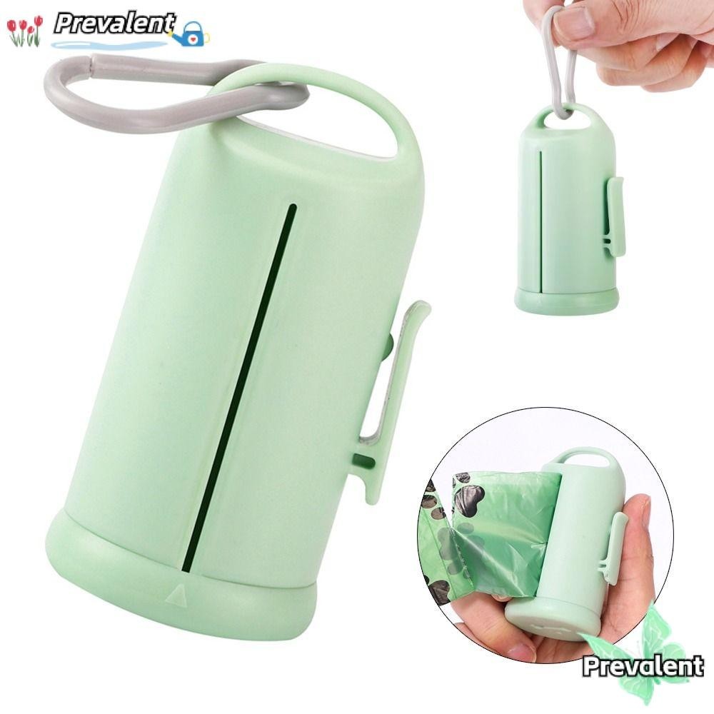 PREVA ที่ใส่ถุงขยะลูกสุนัข แขวนหน้าต่างที่มองเห็นได้คลิป เครื่องจ่ายถุงเซ่อสุนัข ทนทานแบบพกพาพร้อมตะขอ PPPE แมวสุนัขทาความสะอาดกลางแจ้งแมวสุนัข