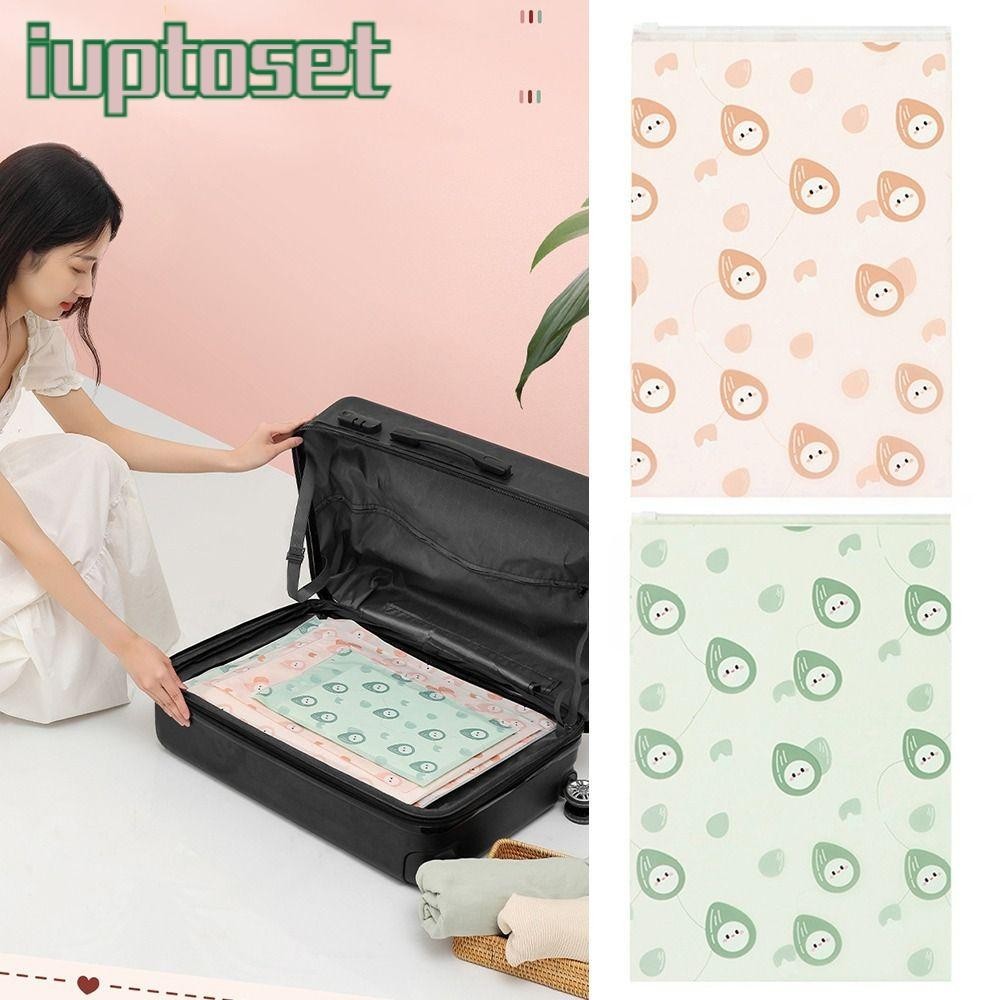 IUPTOSET กระเป๋าเก็บของ PE Multisizes กระเป๋าเดินทาง Sorting Bag อุปกรณ์การเดินทางการ์ตูนถั่วชุดชั้นในเครื่องสาอางซิปถุงปิดผนึก