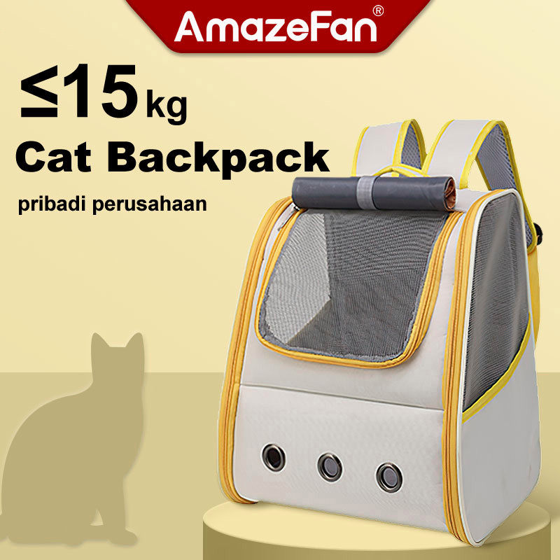 AmazeFan กระเป๋าแมว สัตว์เลี้ยง ขนาดใหญ่ เป้แมว พับเก็บได้ สะพายสุนัขและแมวกระเป๋าใส่สัตว์เลี้ยง เดินทางแมว