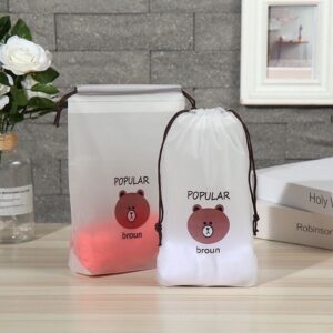 ถุงเก็บของ 2030ซม ถุงพลาสติกหูรูด ใส่ของ กระเป๋าเสริมเดินทาง