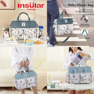 อินซูลาร์ Insular ของแท้ 100 กระเป๋าเตรียมคลอด สำหรับคุณแม่ ใบใหญ่ใส่ของลูกน้อยได้จุใจ Insular BM