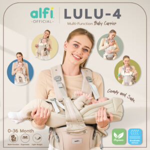 Alfi เป้อุ้มเด็ก มัลติฟังก์ชัน Lulu4 แรกเกิด3ปีใหม่ เตียงนอนถอดสลับนั่งได้ เจ้าเดียวในไทย ผ้าน้ำลายออแกนิค 100