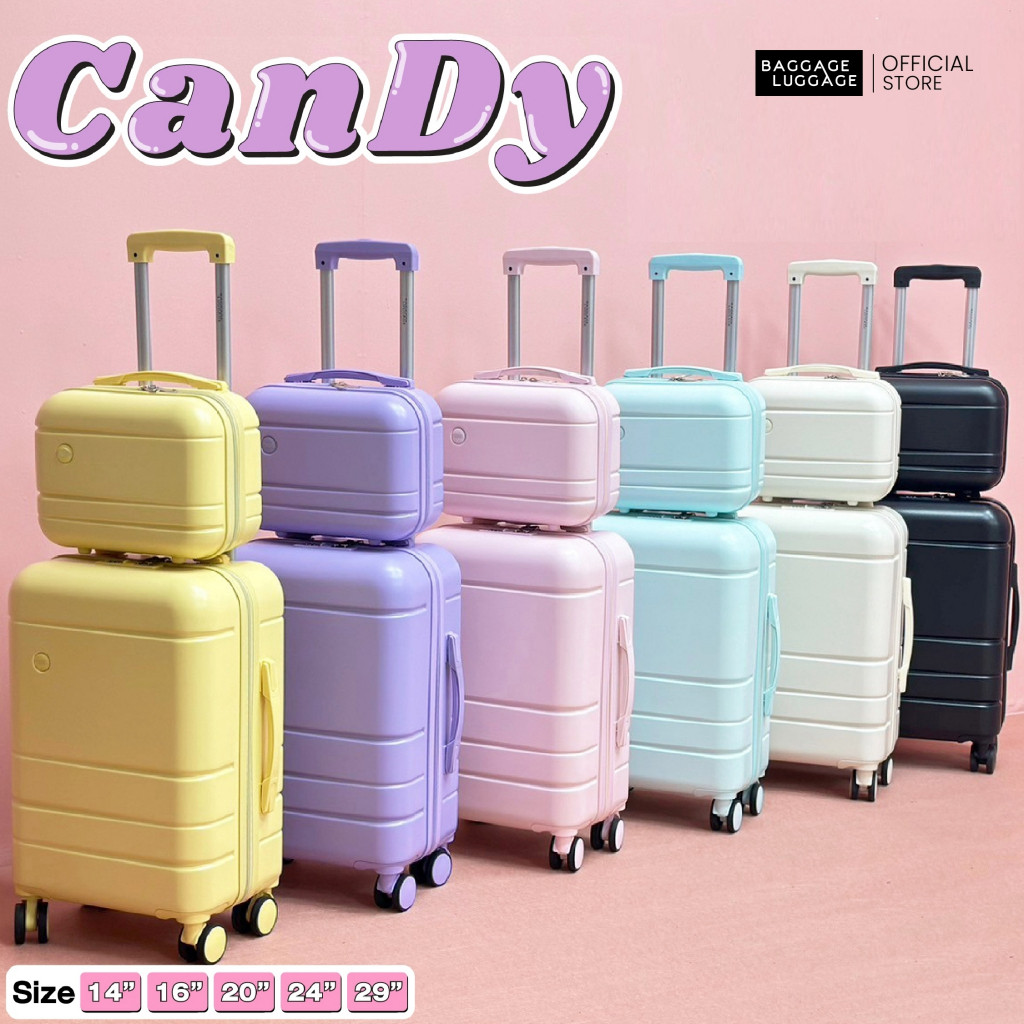 กระเป๋าเดินทาง รุ่น CANDY COLLECTION ที่สุดของความคิ้วท์ by BAGGAGE LUGGAGE แบรนด์แท้ 100