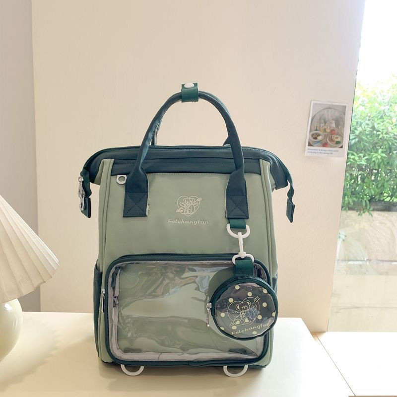 สต๊อกพร้อม Mommy Bag Outing Travel Backpack กระเป๋าเป้ Remedial น้าหนักเบา กระเป๋านักเรียนแบบพกพาสาหรับนักเรียน