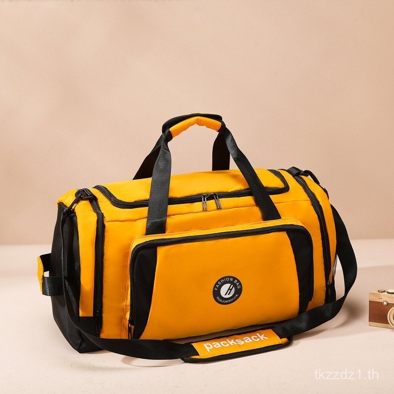 คัดสรรสินค้าขายร้อน กระเป๋าเดินทางแยกแห้งเปียกสำหรับกีฬา ความจุขนาดใหญ่ กระเป๋าเป้สำหรับการเดินทางระยะสั้น กระเป๋าสะพายข้างแบบถือ กระเป๋าเดินทางสำหรับการเดินทางฟิตเนส