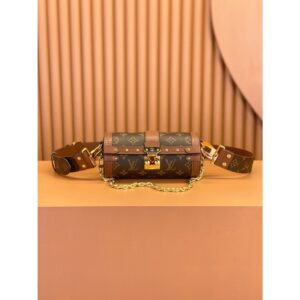 กระเป๋าถือ PAPILLON TRUNK รุ่น M57835 วัสดุ ฮาร์ดแวร์เหล็กเกรด A ผ้านำเข้า บรรจุภัณฑ์ ชุดเต็ม บรรจุภัณฑ์ MB ปลอดภาษี ขนาด 19x9x9 ซม