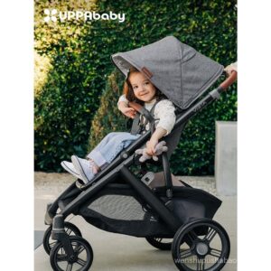 UPPAbaby VistaV3 รถเข็นเด็กทารกแนวนอนสูงภูมิทัศน์สูงพิเศษสามารถนั่งโกหกรถเข็นมัลติฟังก์ชั่นสองทางแบบพับได้
