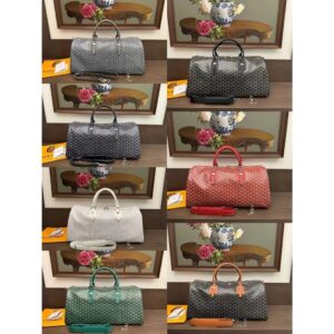 Wanpin คุณภาพสูง Correct Version Grade Goyard Boston Travel Bag สองขนาด 45 และ 50 ซม เหมาะสาหรับขึ้นเครื่องทั้งหมด