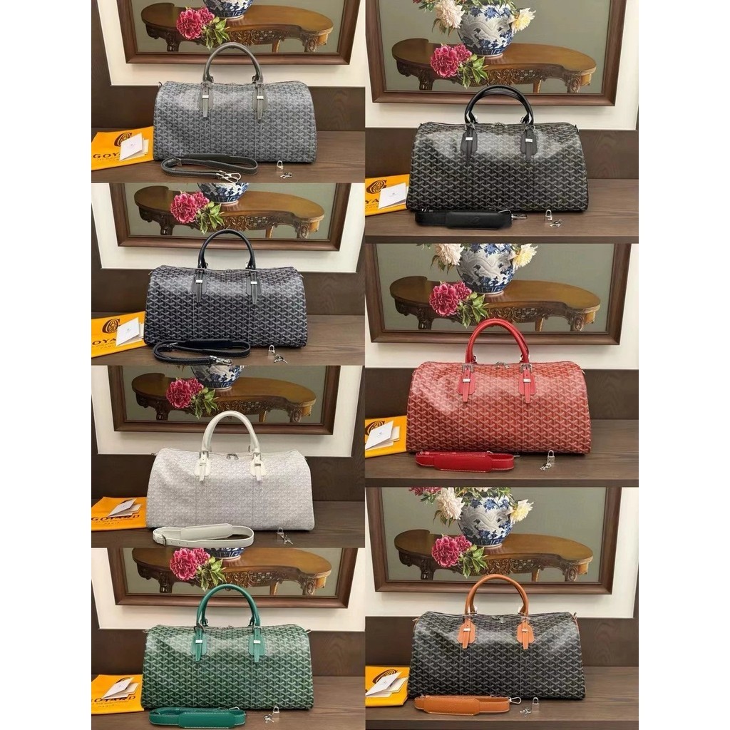 Wanpin คุณภาพสูง Correct Version Grade Goyard Boston Travel Bag สองขนาด 45 และ 50 ซม เหมาะสาหรับขึ้นเครื่องทั้งหมด