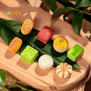 QNA MicroLandscape จาลองอาหารเล่น Mung Bean เค้กพุทราเค้ก Shortbread งานฝีมือเรซิน Diy ตกแต่งอุปกรณ์ประกอบฉากยิงเครื่องประดับใหม่
