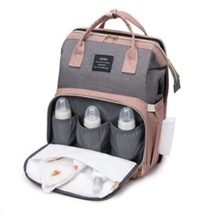 Japan Ukiyo Multifunctional Mommy Bag Trailer เปลพับกระเป๋าเป้สะพายหลังความจุขนาดใหญ่กระเป๋าแม่แบบพกพา