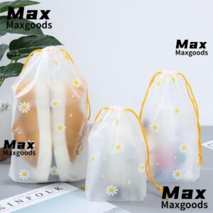 MAXG กระเป๋าหูรูด ถุงเก็บรองเท้ากันน้ากันฝุ่น กระเป๋าแขวนสร้างสรรค์การ์ตูน Daisy Moistureproof Travel Shoe Bag TravelBussity Trip