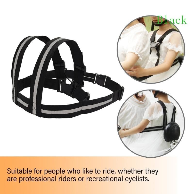 สายรัดที่นั่งเด็กสีดาเข็มขัดนิรภัยสายรัดที่ปลอดภัยแบบปรับได้เหมาะสาหรับกลางแจ้ง