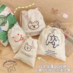 กระเป๋าหูรูดmini กระเป๋าผ้า สไตล์เกาหลี แฟชั่นน่ารัก  drawstring pocket TT197