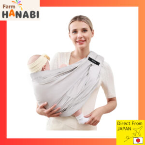 เป้อุ้มเด็กแรกเกิด CUBY เบบี้สลิง อุ้มเด็กแนวนอน แบบใช้มือเดียว เบบี้แคร์รี่ สำหรับทารกก่อนคอแข็ง สลิง baby carrier ใช้ได้ตั้งแต่แรกเกิดถึง 02 ปี พร้อมคู่มือ สีเทาDirect From JAPAN