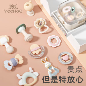 2025 สไตล์ใหม่เด็กอังกฤษ Rattle เต็มเดือนของขวัญเด็ก Baby Grip การฝึกอบรมปริศนาปีทารกแรกเกิดชุดกล่องของขวัญ20250721