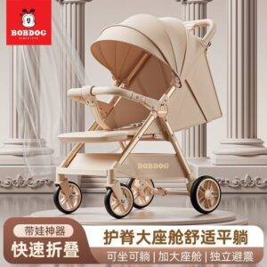 บาบูดู รถเข็นเด็กสามารถนั่งนอนได้ 0 ถึง 4 ปีเด็กน้าหนักเบาพับเด็กทารกรถเข็นเด็กพับที่สอง