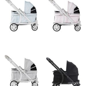 เกาหลี Pompolar Pet รถเข็นสัตว์เลี้ยงแบบชิ้นเดียวน้าหนักแบบพับได้