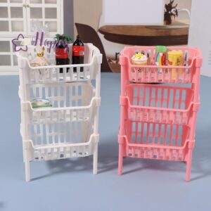 แฮปปี้เบย์ 112 ตุ๊กตามินิอาหารตะกร้าเก็บผลไม้ตุ๊กตาบ้านตะกร้าซ้อนอุปกรณ์ตกแต่งตุ๊กตาลดราคา