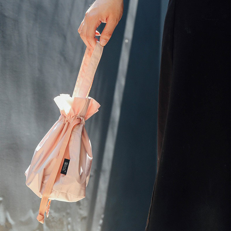 สะดวก Drawstring Lazy Drawstring กระเป๋าเครื่องสาอาง กระเป๋าเครื่องสาอาง ความจุขนาดใหญ่ กระเป๋าโท้ตเดี่ยว
