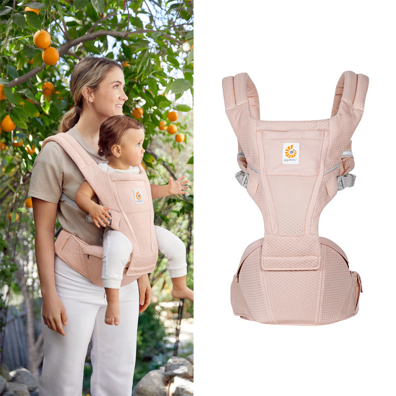 618 ergobaby เก้าอี้สตูลเอวสุนัขสองตัวเป้อุ้มเด็ก Alta Baby Holding Handy Tool น้าหนักเบา Breathable Baby Front Holding Stool