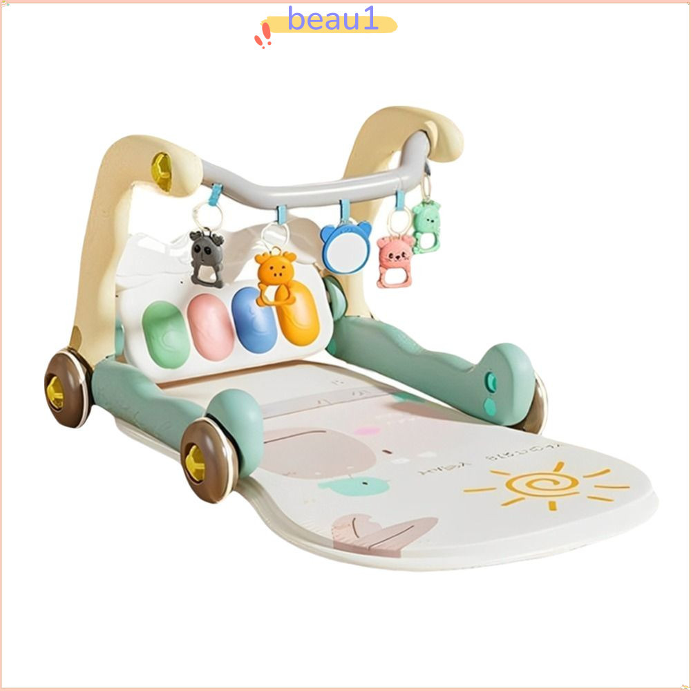 สวย1 เด็กเปียโนฟิตเนสกรอบกิจกรรมอเนกประสงค์ของเล่นต้นการศึกษาน่ารักเหยียบแผ่นเกมการศึกษาวอล์คเกอร์เหยียบเปียโนฟิตเนสแร็คทารกแรกเกิดของข