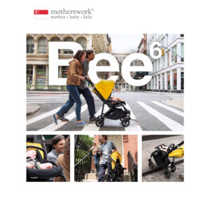 Bugaboo Bugaboo Bee6 รถเข็นเด็กน้าหนักเบา TwoWay OnePiece พับรถเข็นเด็กนั่งได้ได้