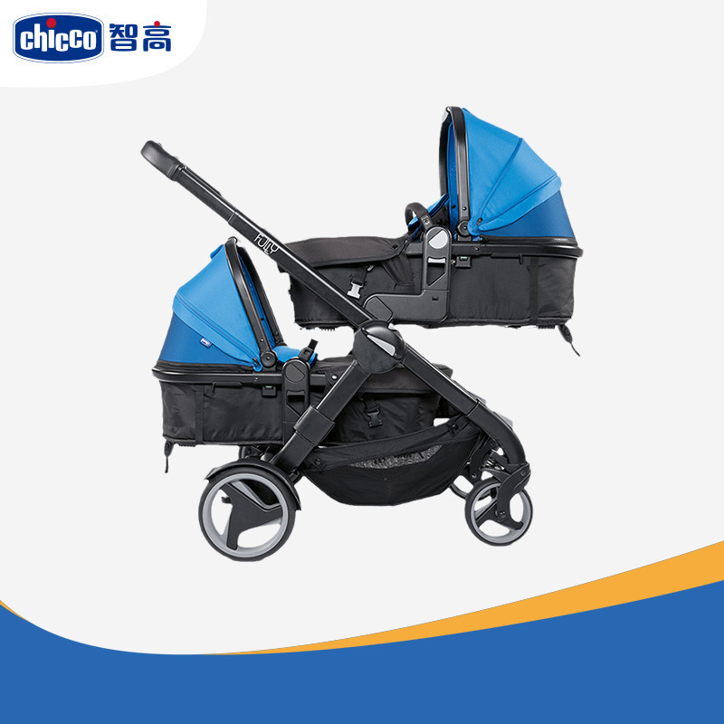 Chicco Chicco Chicco FULLY TWIN TWIN รถเข็นเด็กเด็กทารกโดยเฉพาะรถเข็นร่มแบบพกพา