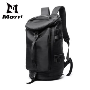 Moyyi กระเป๋าเป้สะพายหลัง กระเป๋าเดินทาง กระเป๋าหนัง ใส่แล็ปท็อป กันน้า ขนาดใหญ่ 16 นิ้ว สาหรับผู้ชาย และผู้หญิง
