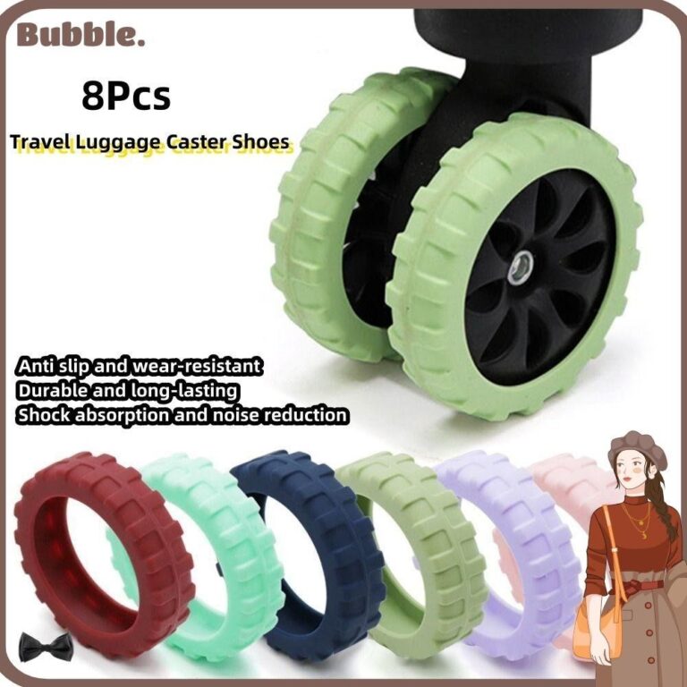 Bubble 8 ชิ้น เซต กระเป๋าเดินทาง ล้อซิลิโคน พร้อมเสียงเงียบ อะไหล่ป้องกันล้อ เพลาลดการสึกหรอ ลดเสียงรบกวน รถเข็น กล่อง ล้อเลื่อน