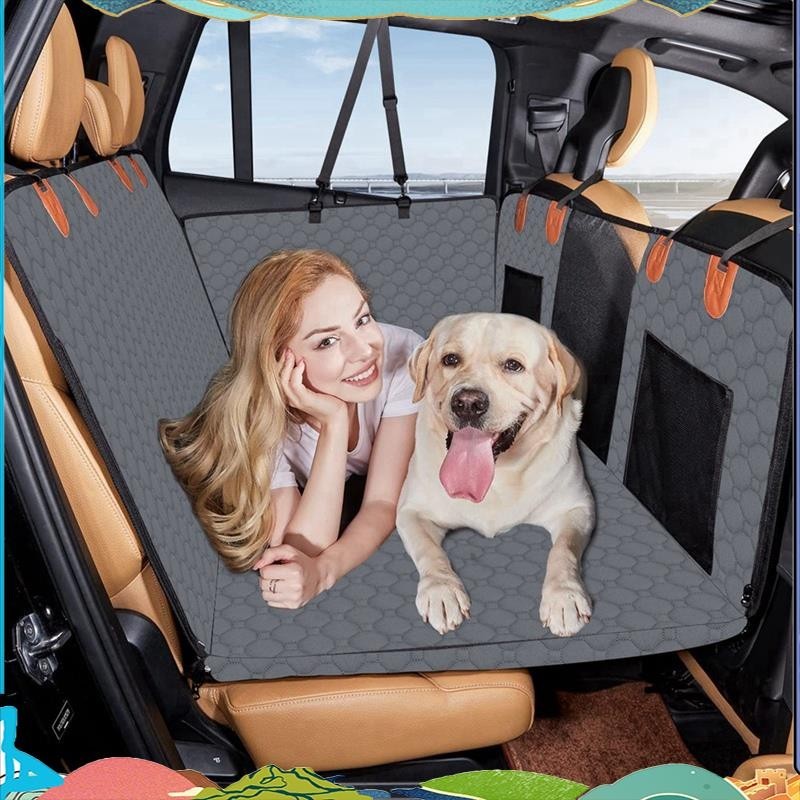 สาหรับสุนัขผ้าคลุมเบาะรถยนต์ด้านล่างแข็งเบาะหลังรถ ส่วนต่อขยาย ผ้าคลุมเบาะหลังสัตว์เลี้ยงกันน้าและกันลื่นเสื่อสัตว์เลี้ยง