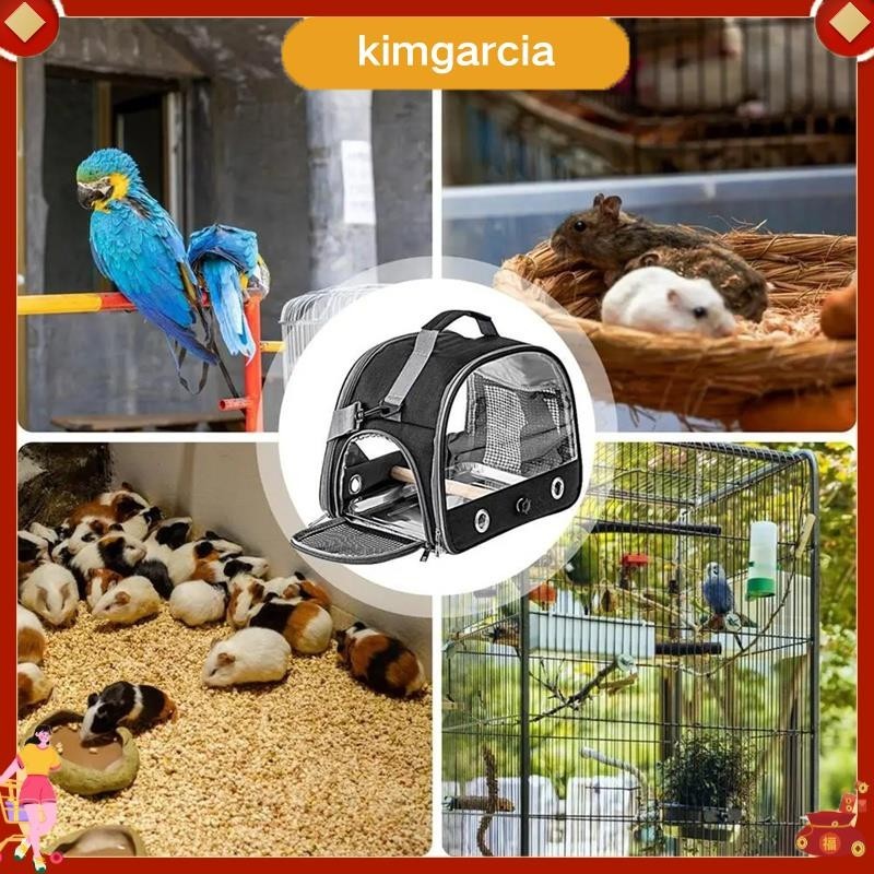 kimgarcia Bird Carrier Bag Backpack for Parrot WithStrap Portable Small Animal Carrier Outside Travel Cage C