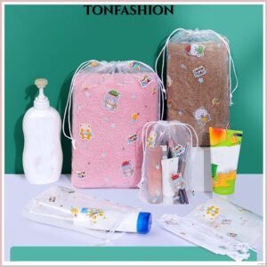 ถุงเก็บ TONFASHIONการ์ตูนหมีโปร่งแสงซิปถุงหูรูดทนทาน PE เสื้อผ้ากันน้า Classified Travel Bundle Pocket Outdoor Travel Travel Travel Travel Travel Travel TravelBusness Trip