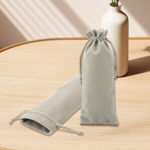 Crush Flannelette Drawstring Bag กระเป๋าเก็บรอยขีดข่วนสาหรับการจัดเก็บเครื่องประดับที่มีประสิทธิภาพของเสื้อผ้าและนาฬิกา Sunglasse