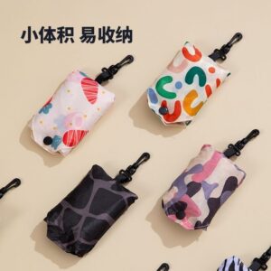 ส่วนลดส่วนลด กระเป๋าช้อปปิ้งพับได้กันน้าแบบพกพาเป็นมิตรกับสิ่งแวดล้อมกระเป๋าหิ้วความจุขนาดใหญ่ซูเปอร์มาร์เก็ตไนลอนกระเป๋าช้อปปิ้งแสงพิ