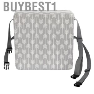 Buybest1 Buybest1th เด็กวัยหัดเดินเบาะรองนั่งสำหรับโต๊ะรับประทานอาหารเก้าอี้สูงเบาะรองเก้าอี้เด็กเด็กที่สามารถล้างทำความสะอาดได้พร้อมสายรัดหัวเข็มขัดนิรภัย