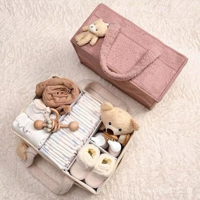 กระเป๋าคลอดบุตร Mothers Baby Fleece Nappy Caddy Storage Caddy Organiser พกพาสะดวกและสมบูรณ์แบบสาหรับเป็นของขวัญ สแนปปี้แบ็ก กระเป๋าเด็ก Travel Soft na