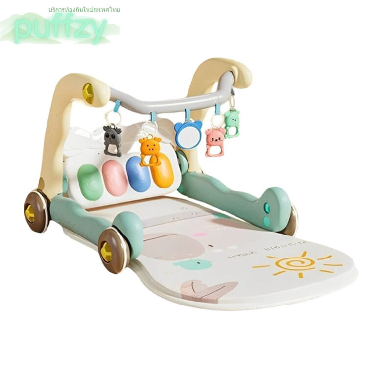 PUFFZY Baby Piano Fitness Frame MultiFunctional Educational Early Education Toys ผลิตภัณฑ์สาหรับเด็ก Walker Pedal Game Pad กิจกรรมของเล่นเหยียบเปียโนฟิตเนส Rack Full Moon Gift