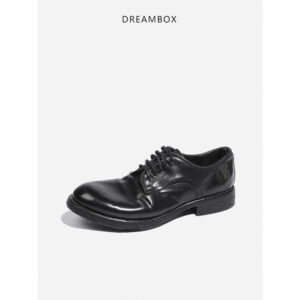 Dreambox Junbo HighEnd Business รองเท้าผู้ชายอิตาเลี่ยน Corduroy Handmade Goodyear รองเท้าหนัง vibram Sole อินเทรนด์