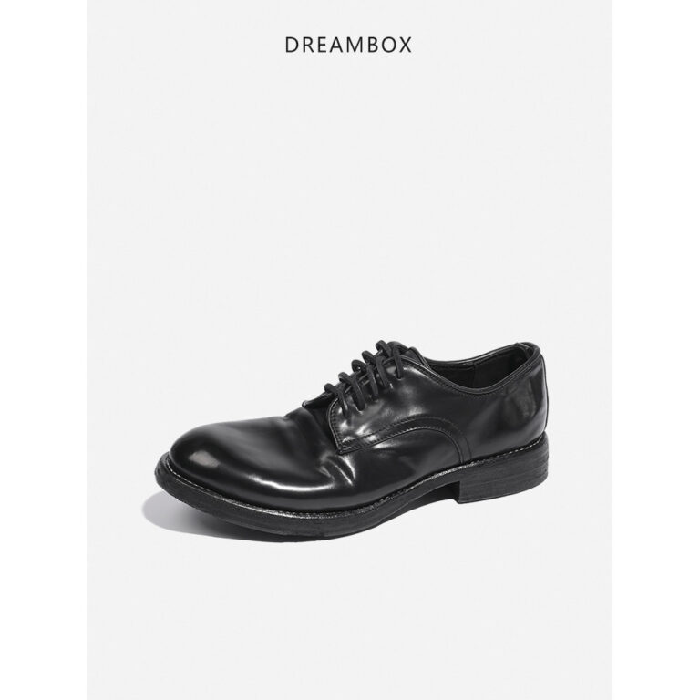 Dreambox Junbo HighEnd Business รองเท้าผู้ชายอิตาเลี่ยน Corduroy Handmade Goodyear รองเท้าหนัง vibram Sole อินเทรนด์