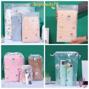 KOPIEWDX กระเป๋าเก็บมัลติฟังก์ชั่การ์ตูนหมีซิปDrawstring กระเป๋าแขวนกระเป๋ารองเท้าแพคเกจเสื้อผ้า Classified Travel Bundle กระเป๋าเดินทางกลางแจ้งBusness Trip