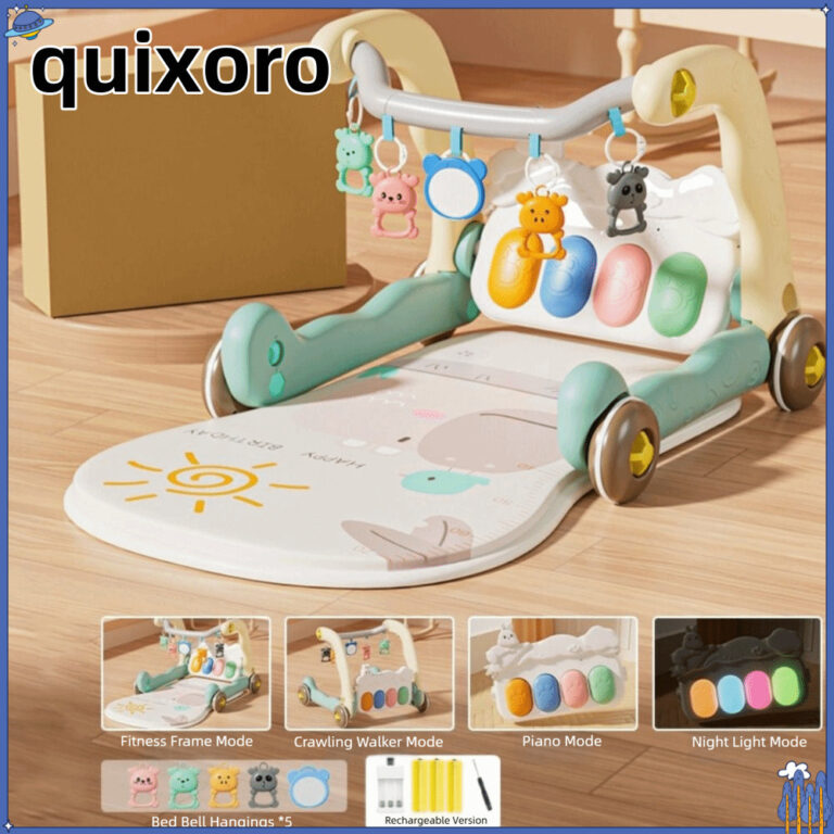 QUIXORO Baby Piano Fitness Frame MultiFunctional กิจกรรมของเล่น Early Education Toys Baby Products Educational Walker Pedal Game Pad เหยียบเปียโนฟิตเนส Rack ทารกแรกเกิดของขวัญ
